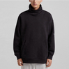 OEM Manufacturer Custom High Quality Cotton Fleece High Collar Oversized Drop Shoulder Sweatshirt Pullover Hoodies