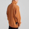 OEM Manufacturer Custom High Quality Cotton Fleece High Collar Oversized Drop Shoulder Sweatshirt Pullover Hoodies