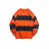 OEM Manufacturer Custom Men's Jumper With Gradient Stripe Printed Round Neck Sweater