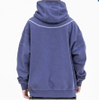 OEM Manufacturer Custom Vintage Wash Cotton Zip Hood Oversized Plain Hoodie With Contrast Stitching For Men