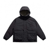 Oem Manufacturer Men's Hooded Cotton-Padded Coat Fashion Simple Print Jacket