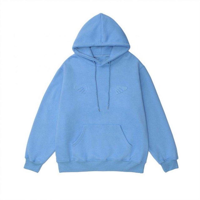 OEM -valmistaja räätälöity miesten huppari kohokuvioitu villapaita Angel Wings Hoodies