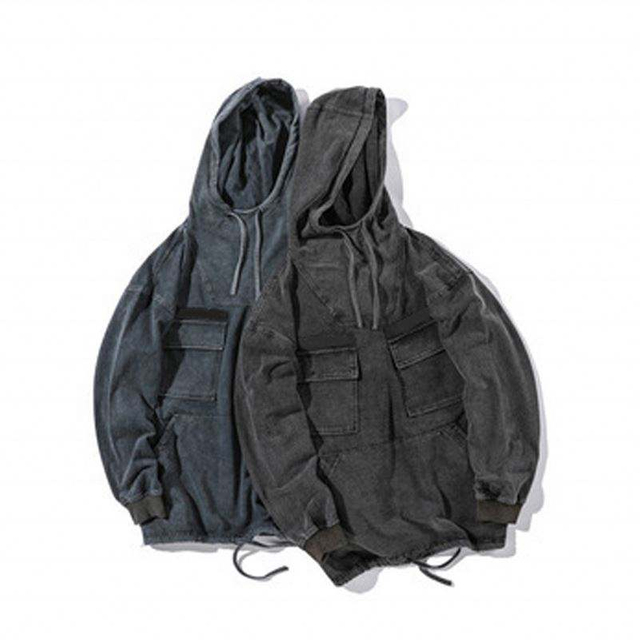 OEM Manufacturer 2022 Wholesale Men's Blank Pullover Vintage Acid Wash Hoodies Custom Logo