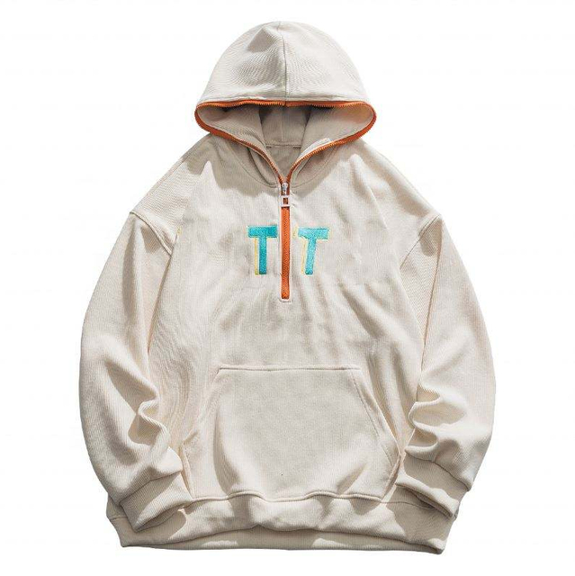 OEM Manufacturer Custom Embroidery Zipper Hood Long Sleeves Plus Size Hoodies Casual