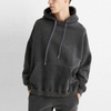 OEM Manufacturer Custom Men's Clothing Washed Distressed Oversized Hoodie Pullover Blank Faded Hoodie Sweatshirt Coats