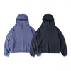 OEM Manufacturer Pullover Men's Coats Hoodies & Sweatshirts Unisex Custom Half Zipper Heavy Satin Stain Lined Plain Embroidery