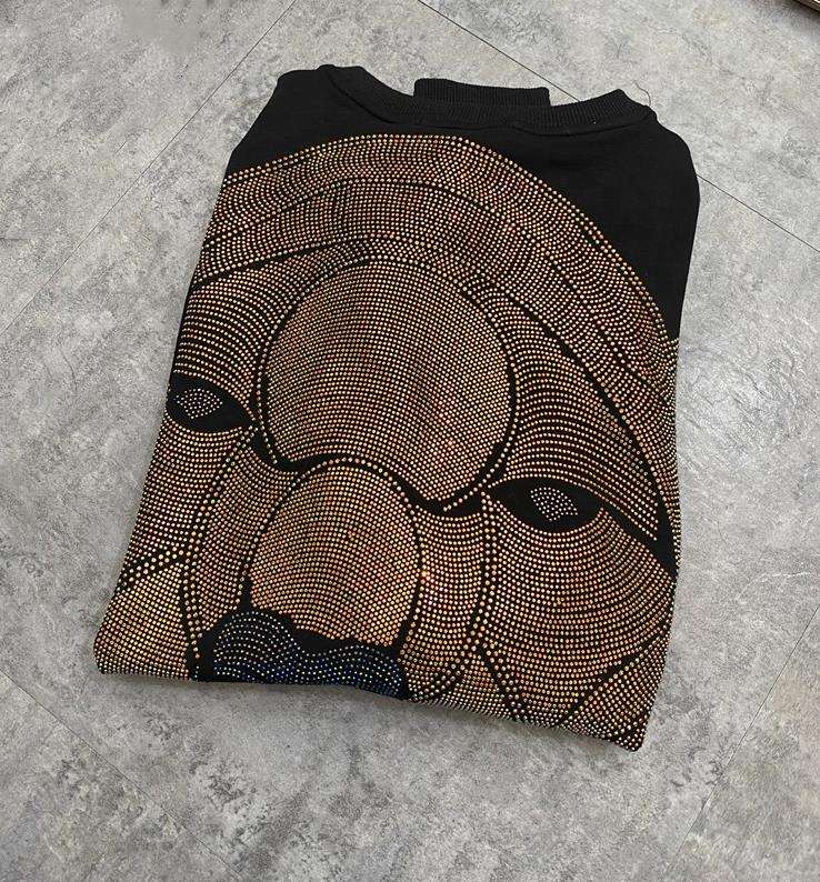 OEM Manufacturer Customized Rhinestones Embroidery Casual Custom Sweatshirt Plus Size Hoodies Men Hoodies