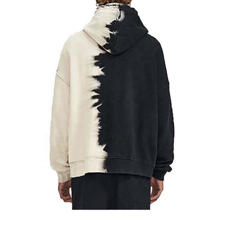 OEM Manufacturer Custom Color Block Embroidery Casual Custom Sweatshirt Oversized Hoodies