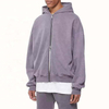 OEM Manufacturer High Quality Men Oversized Custom Vintage Wash French Terry Heavyweight Unisex Cotton Full Zip Up Hoodie
