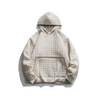 Oem Manufacturer Custom Plaid Casual Hooded Pullover Cotton-Padded Plus Sizes Coat Jacket