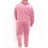 Matching Tracksuits Plain Velour Jogging Sweatsuit Men Two Piece Sweatpants And Hoodie Set