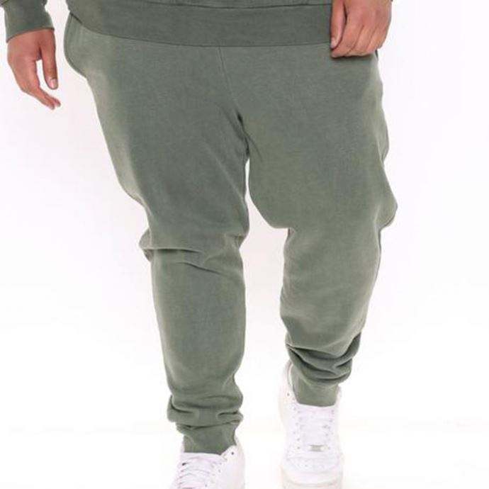 Pantalones de hombre personalizados con cordón en la cintura, joggers ajustados para hombre lisos lavados vintage