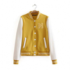 Custom Softshell Bomber Jacket Button Up Front Embroidered Patched PU Sleeve Men Baseball Jacket
