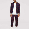 New Fashion Tracksuits Striped Trim Zip Fastening Men Track Suits