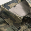 Moda Mass's Clothing Allada de camuflaje de camuflaje de camuflaje de camuflaje Botel Brownet Botón para hombres