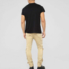 Wholesale Custom Zip Fly Solid Color Snap Button Side Cargo Pants
