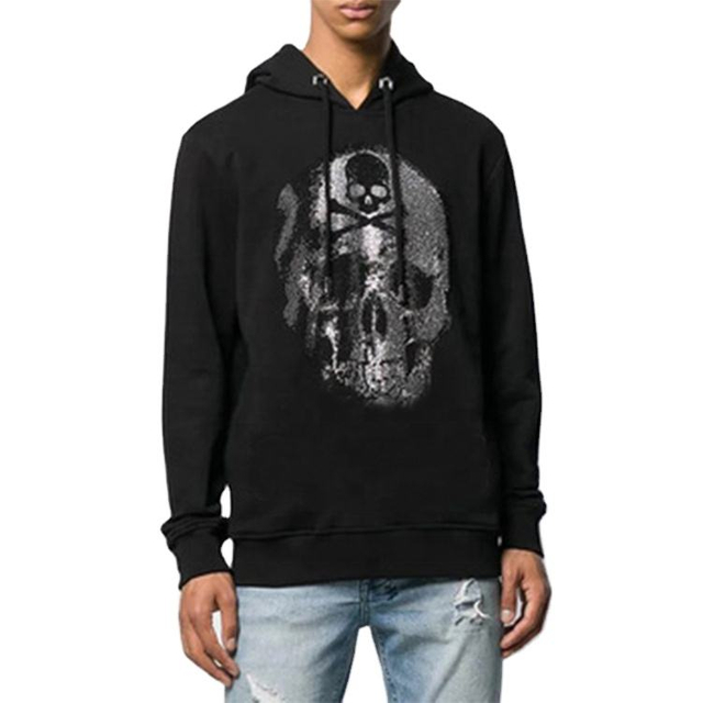 OEM Leverancier Aangepaste hoogwaardige nieuwe trendy heren Rhinestone hoodie