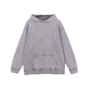 400Gsm Vintage Streetwear Crewneck Retro Custom Logo Men's Wax Dyed Hoodie