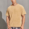 New Design Blank High Quality T Shirts Drop Shoulder Short Sleeve Men Corduroy Plain T-Shirts