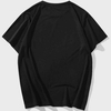 Oem Custom Logo Black O-Neck Screen Print T-Shirt Men Short Sleeve 50/50 Cotton Polyester T Shirt