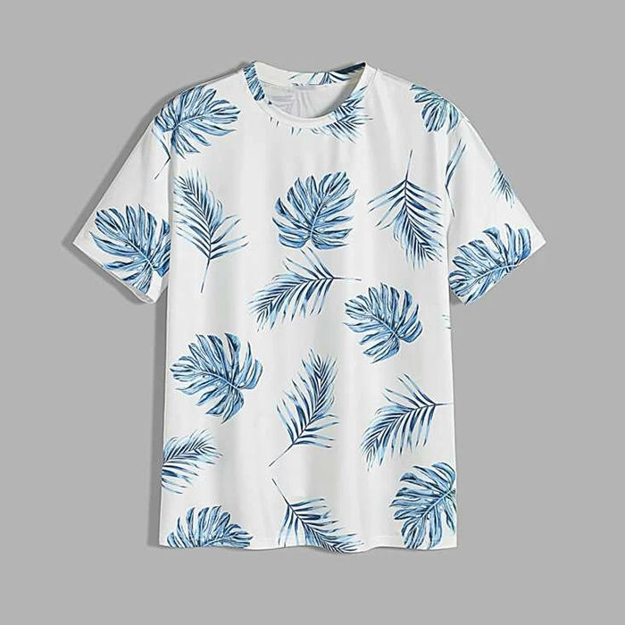 Hot Sale Wholesale Custom Allover Tropical Printing T Shirt Short Sleeve Crew Neck Men's Digital Printing T-Shirts