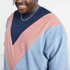 New Arrival Hot Sale Sublimation Tshirts Plus Size Color Block Men Drop Shoulder Oversized Blank Tshirt