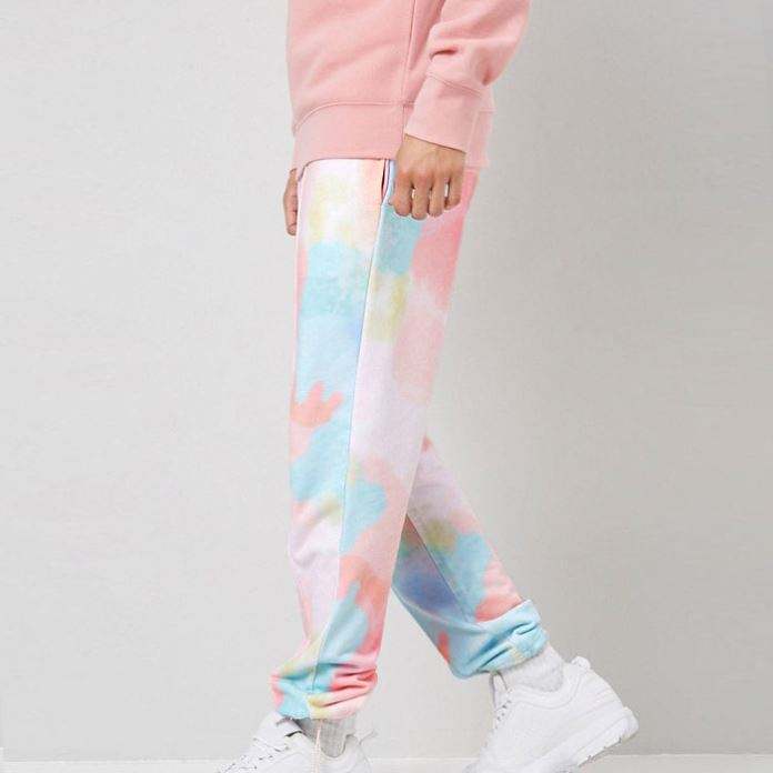 High Quality Wholesale Tie Dye Drawstring Waist Men Sweatpants