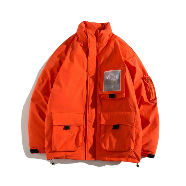 Oem Manufacturer Wholesale Plus Sizes Three-Dimensional Patch Pocket Stand-Up Collar Popular Cotton Coat Down Jacket