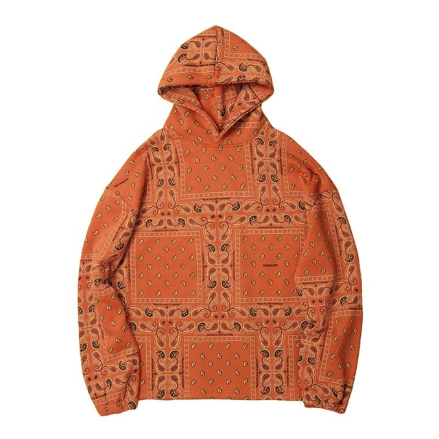 Vintage Print Men's Loose Selectie in meerdere kleuren Hoodie