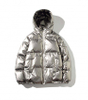 OEM Manufacturer Customization Winter Black Bomber Shiny Puffer Men Down Plus Sizes With Hood Jacket