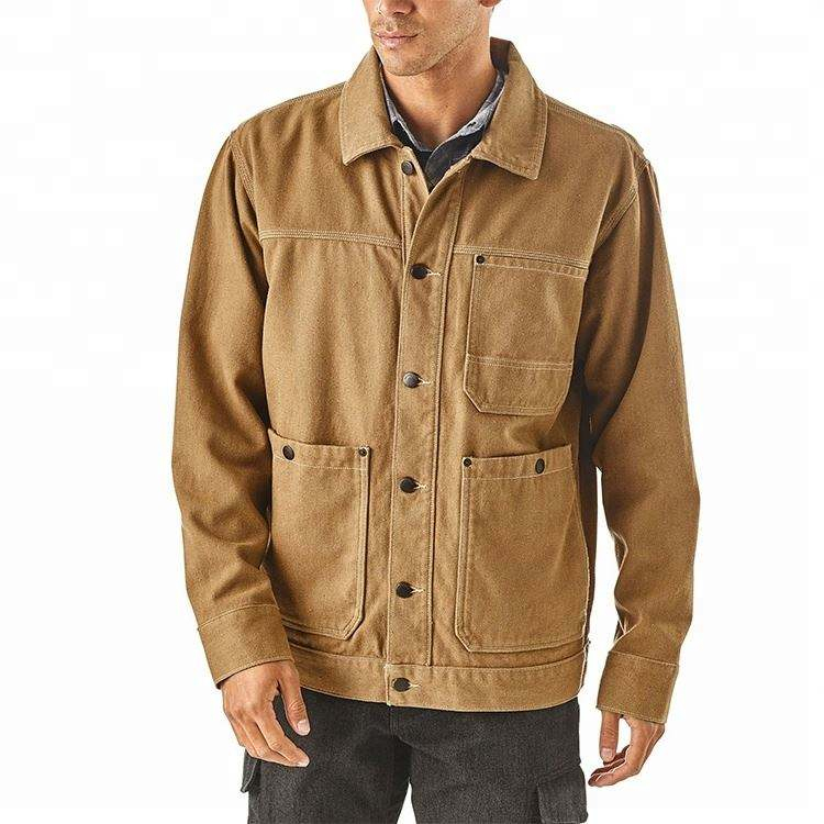 Latest Fashion Top Design Custom Mens Canvas Chore Jacket