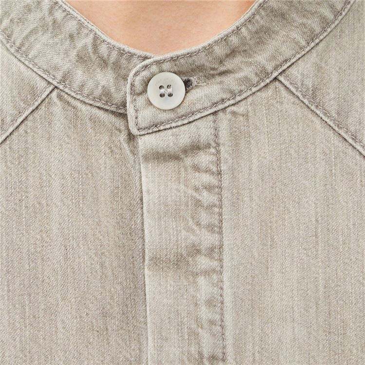 OEM Manufacturer Manufacturers Custom LOGO Casual Shirts Mens Light Weight Soft Washed Denim Shirts