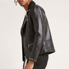 Mens New Fashion Style High Quality Studded Faux Leather Jacket