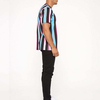 High Quality Branded Men Tshirts Cotton 100% Colorful Striped Short Sleeve Tshirt