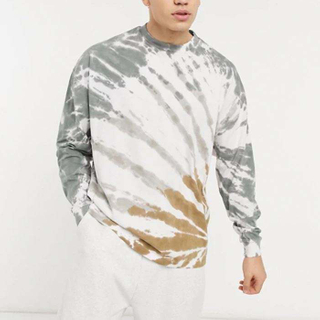 T-shirt &agrave; manches longues en coton pour hommes, surdimensionn&eacute;, personnalis&eacute;, de haute qualit&eacute;, d&eacute;lav&eacute;, &eacute;paules tombantes