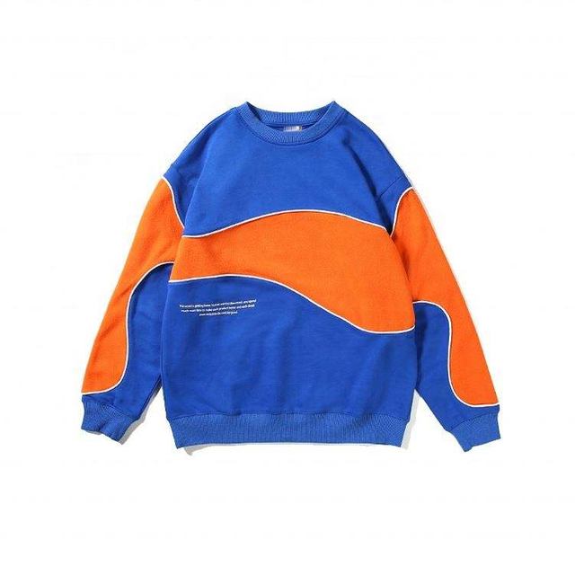 OEM Proizvođač kontrastna boja Novi ulični stil tiskanje Twimhert Twimshirt muški kaputi