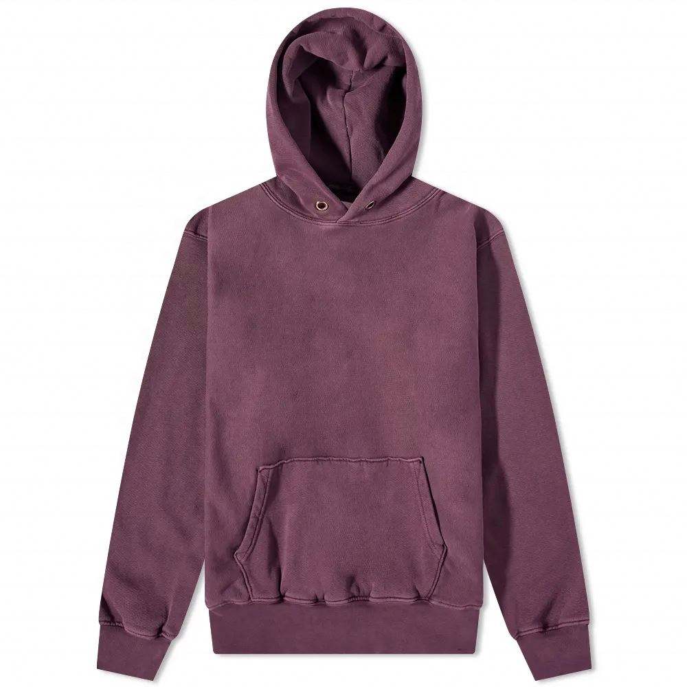 OEM Manufacturer No Drawstring Oversized Garment Dyed Sweatshirt Heavyweight 100% Cotton Vintage Washed Hoodie