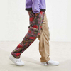 OEM Manufacturer Custom Wholesale High Quality Khaki Patch Two Tone Cargo Custom Pants