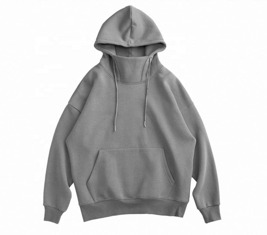 OEM Manufacturer Customized High Collar Casual Custom Sweatshirt Oversized Hoodies Men Hoodies