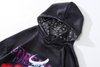 OEM Proizvođač Hot Sale Prilagodba logotip i veličina 100% pamučni francuski Terry Front Printing Crni hoodie za unisex