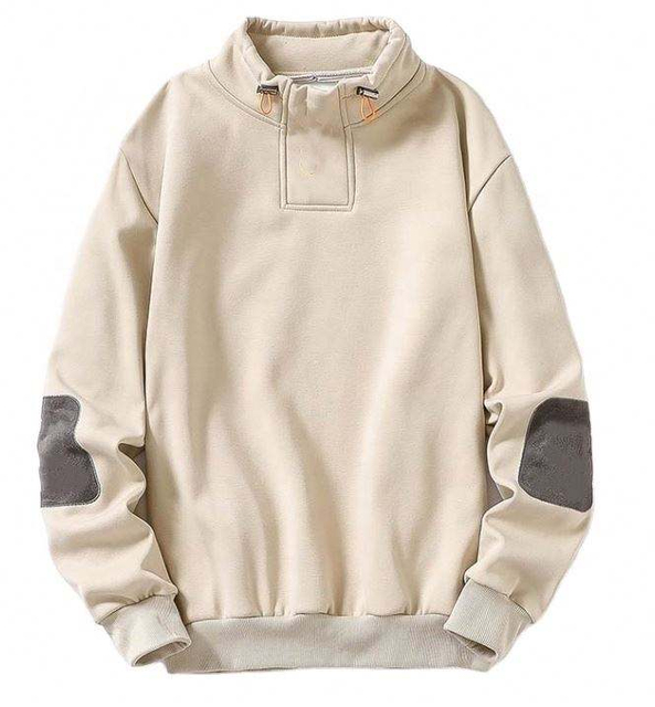 OEM Manufacturer Customized Stand Collar Thicker Fleece Casual Custom Sweatshirt Plus Size Hoodies Men Hoodies