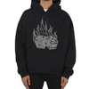 OEM Manufacturer Custom Mens Cotton Streetwear Oversized Drop Shoulder Rhinestone Hoodies