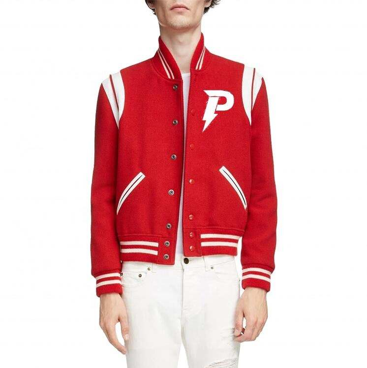 OEM Manufacturer Custom Men Clothing High Quality Bomber Wholesale Baseballs Men's Coat Jacket