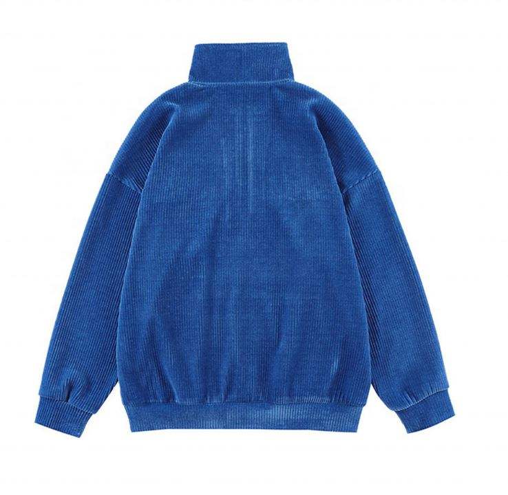OEM Manufacturer Customized Corduroy Embroidery Casual Custom Sweatshirt Plus Size Hoodies Men Hoodies