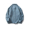 Oem Manufacturer Custom Distressed Sequined Denim Men Retro Loose Jacket