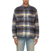 OEM Manufacturer Custom Men's Thickness Plaid Checked Long Sleeve Flannel Shirts With Chest Big Cargo Pocket