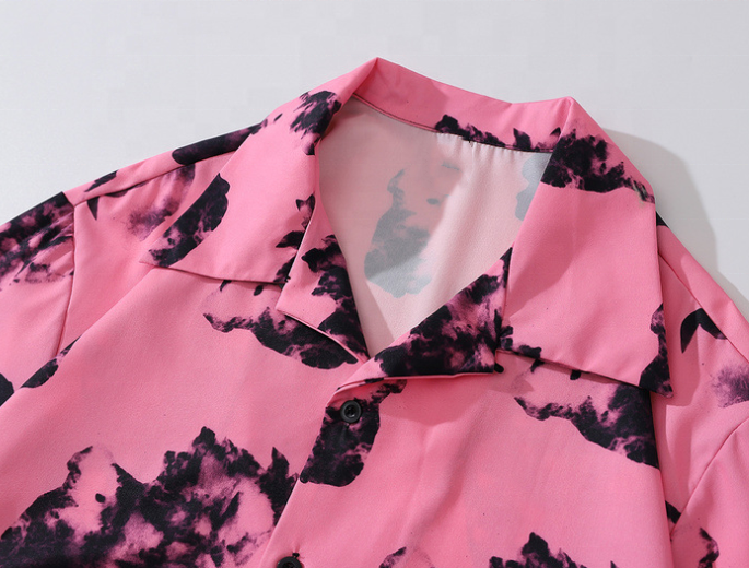 OEM Manufacturer Custom Overall Printing Short Clothing Sleeves Custom Shirts Plus Size Men Shirts