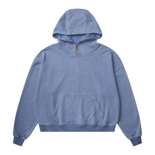 OEM Manufacturer 2022 Custom Pullovers 100% Cotton Plain Hoddies Men Washed Distressed Vintage Black Oversized Hoodies