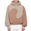 OEM Manufacturer Colorblock Custom Logo Plus Size Men's Hoodies & Sweatshirts Streetwear 100% Cotton Oversized Hoodie