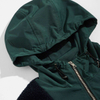 OEM Manufacturer Custom Men's Clothing Fleece Cotton Half Zipper Patchwork Hoodies Pullover Sweatshirt With Big Cargo Pockets